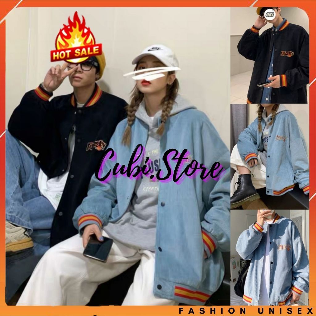 [Tặng Quà] Áo Khoác Kaki Nam Nữ Unisex - Áo Jacket Bombers Vải Nhung Siêu Hot - SOUDEIN9