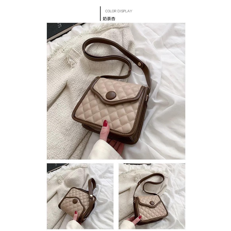 Túi xách nữ đeo vai da mềm trần chám cá tính hàng Quảng Châu cao cấp TX064