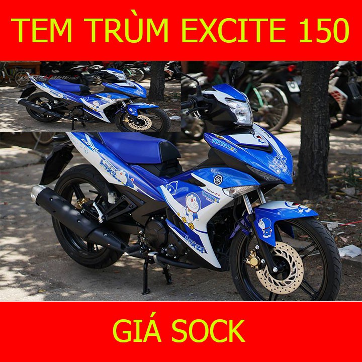 Tem Trùm Xe Exciter 150 ex Xanh