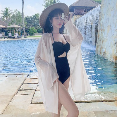 bikini liền mảnh đi biển dấu bụng siêu xinh 2021