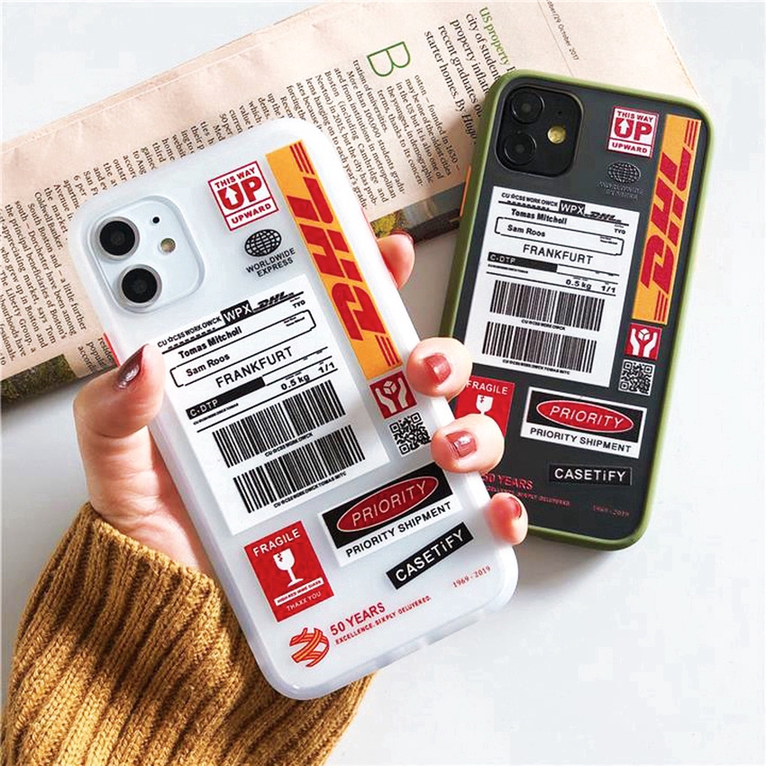 Ốp Lưng Xiaomi Redmi K30 Pro K20 Note 9s 9 8 7 Pro Creative Flight Ticket Label Casing Frosted Protective TPU Back Cover