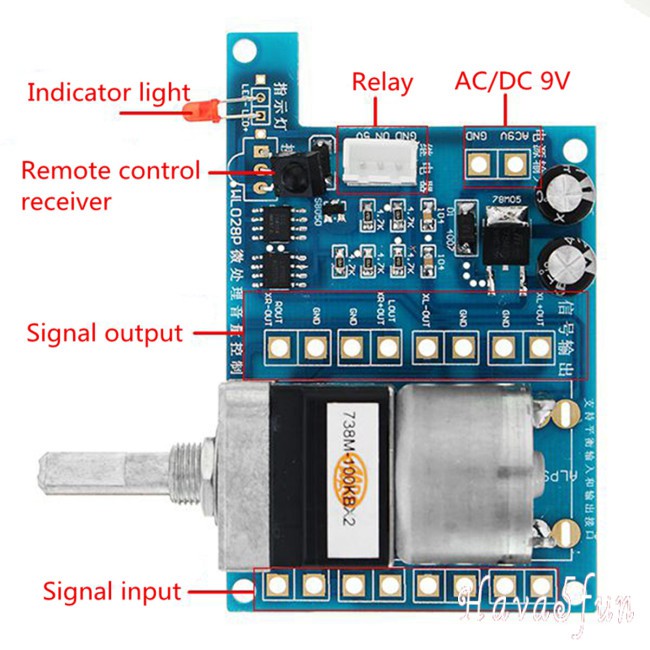 Have AC/DC 9V Infrared Remote Controller Volume Control Board ALPS Pre Potentiometer