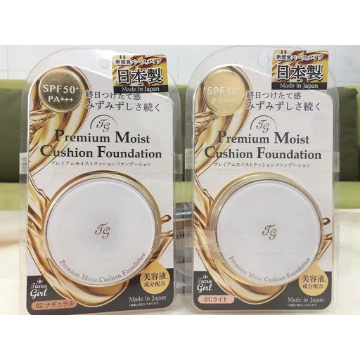 Phấn nước Premium Cushion Foundation Moist/Matte Tiara Girl TG Nhật Bản cung cấp dinh dưỡng và độ ẩm duy trì làn da mềm | BigBuy360 - bigbuy360.vn