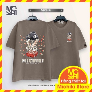 Áo thun tay lỡ Bones Michiki unisex nam nữ - Hàng thiết kế cao cấp