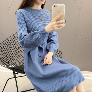 V006 - váy len cao cấp tay bồng