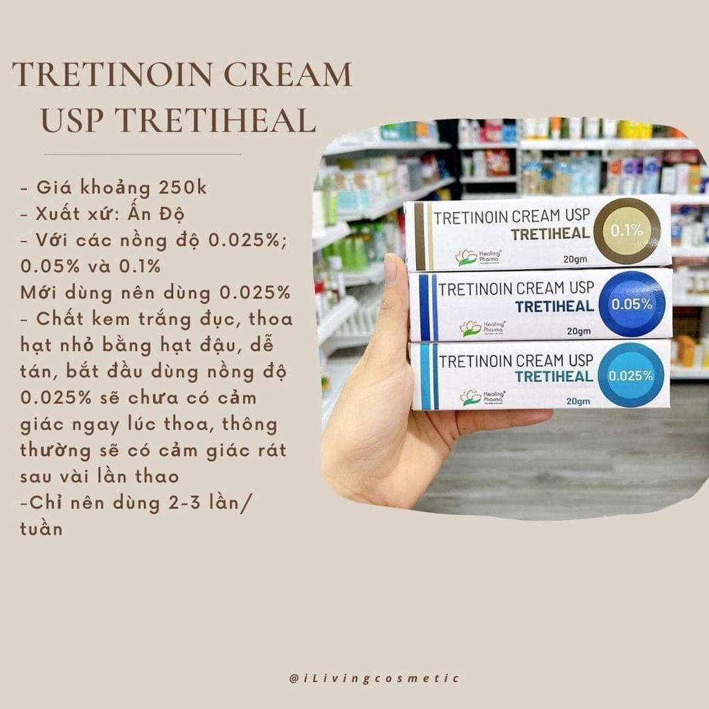 TRETINOIN CREAM USP TRETIHEAL  0.1 - 0.05 - 0.025