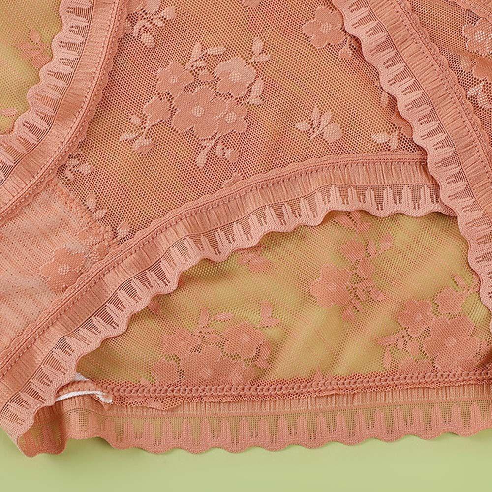 SOMEDAYZL Quần Lót Ren Hoa Lưng Thấp Đính Nơ Gợi Cảm