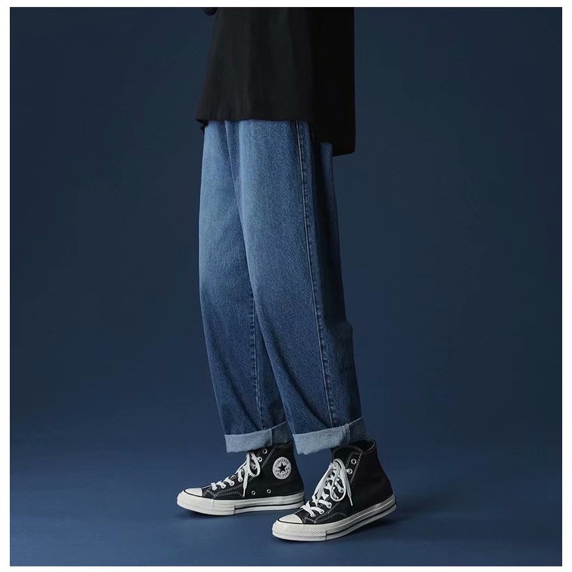 Quần jeans ống rộng phong cách Hàn Quốc 2021 dành cho nam và nữ (size s-3xl)  | BigBuy360 - bigbuy360.vn