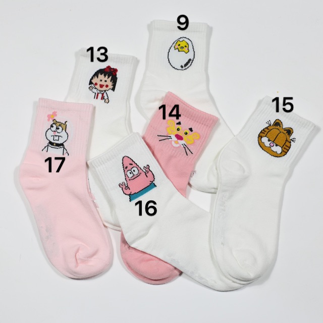 Tất vớ nữ bo chun unisex hoạt hình