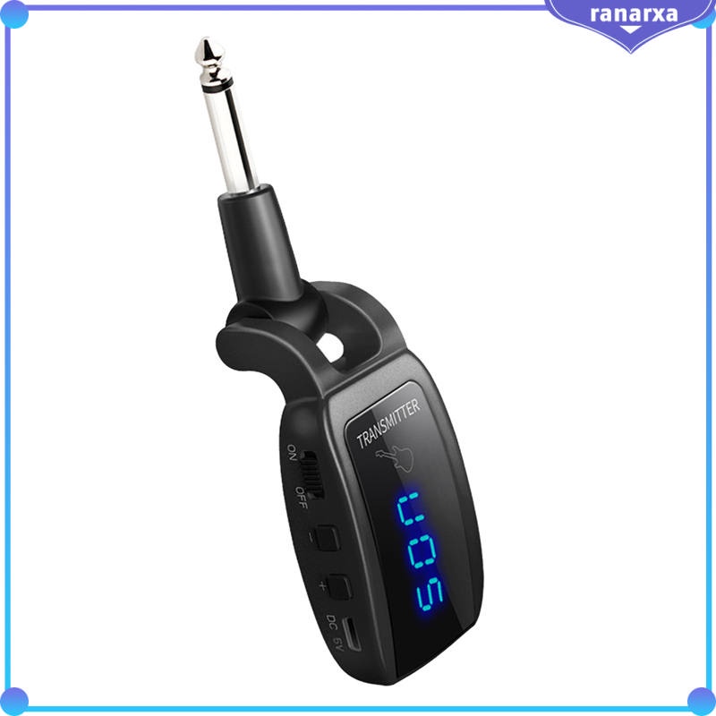 1 Cặp Bộ Thu Phát Tín Hiệu Đàn Guitar Không Dây UHF Kỹ Thuật Số 15 Kênh Có Thể Sạc Lại 50M