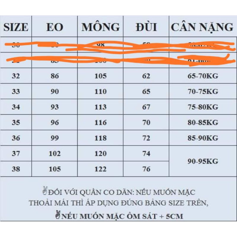 Quần jeans bigsize siêu hot