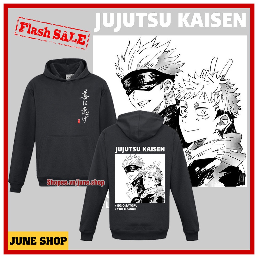 Áo Hoodie Jujutsu Kaisen, Áo Khoác Anime in hình Gojo Satoru siêu ngầu, cực chất