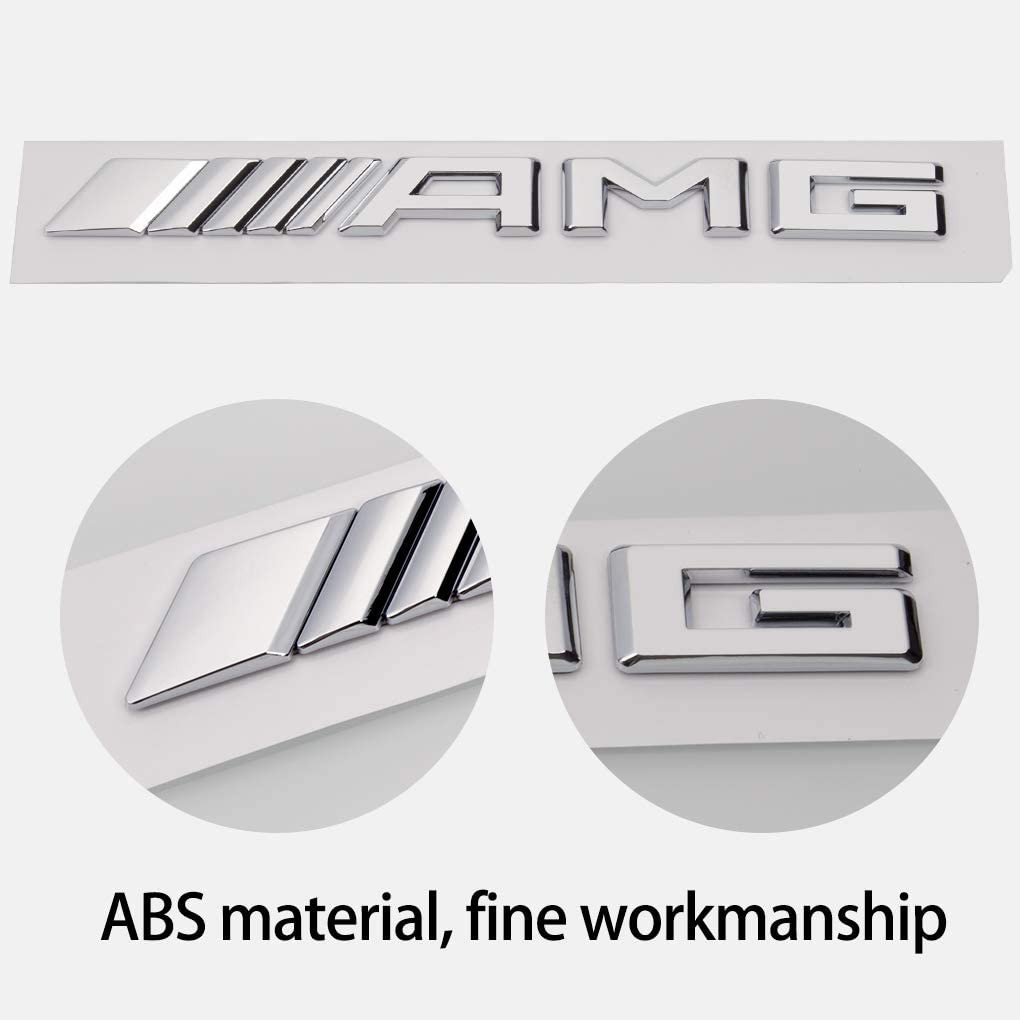 Logo Chữ Nổi AMG Dán Đuôi Xe Ô Tô Kích Thước 19x2 cm | Tem 3D Dán Trang Trí Ô Tô