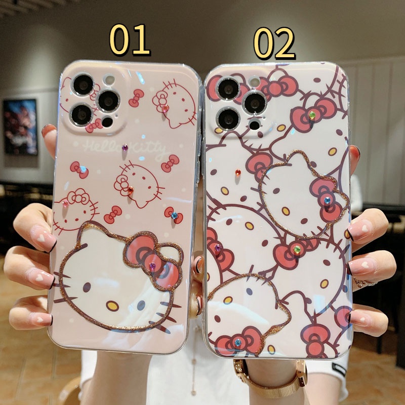 Ốp Điện Thoại Mềm Hình Hello Kitty Cho Iphone 12 Mini 11 Pro Max 7 8 Plus Xs Max X Xr