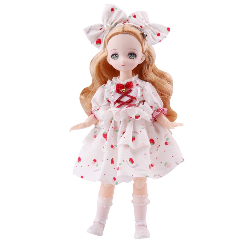 Đồ Chơi Búp Bê Barbie Mặt Truyện Tranh 30cm 1/6 BJD Làm Quà Tặng Cho Bé