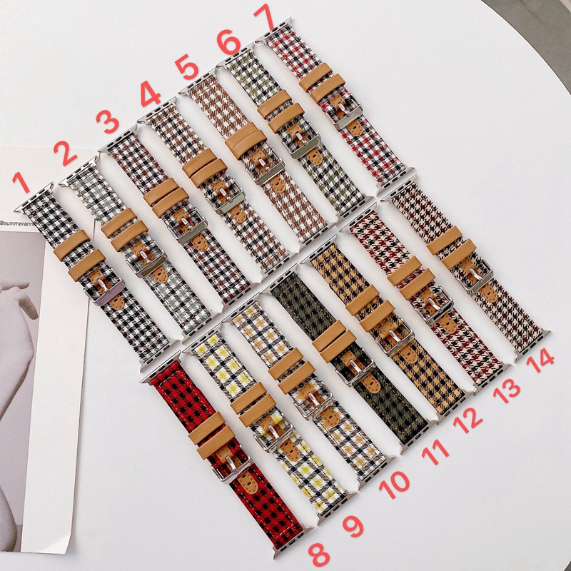 Dây đeo nylon cho đồng hồ thông minh Apple watch series 6 SE 5 4 3 2 1 44mm 40mm 38mm 42mm