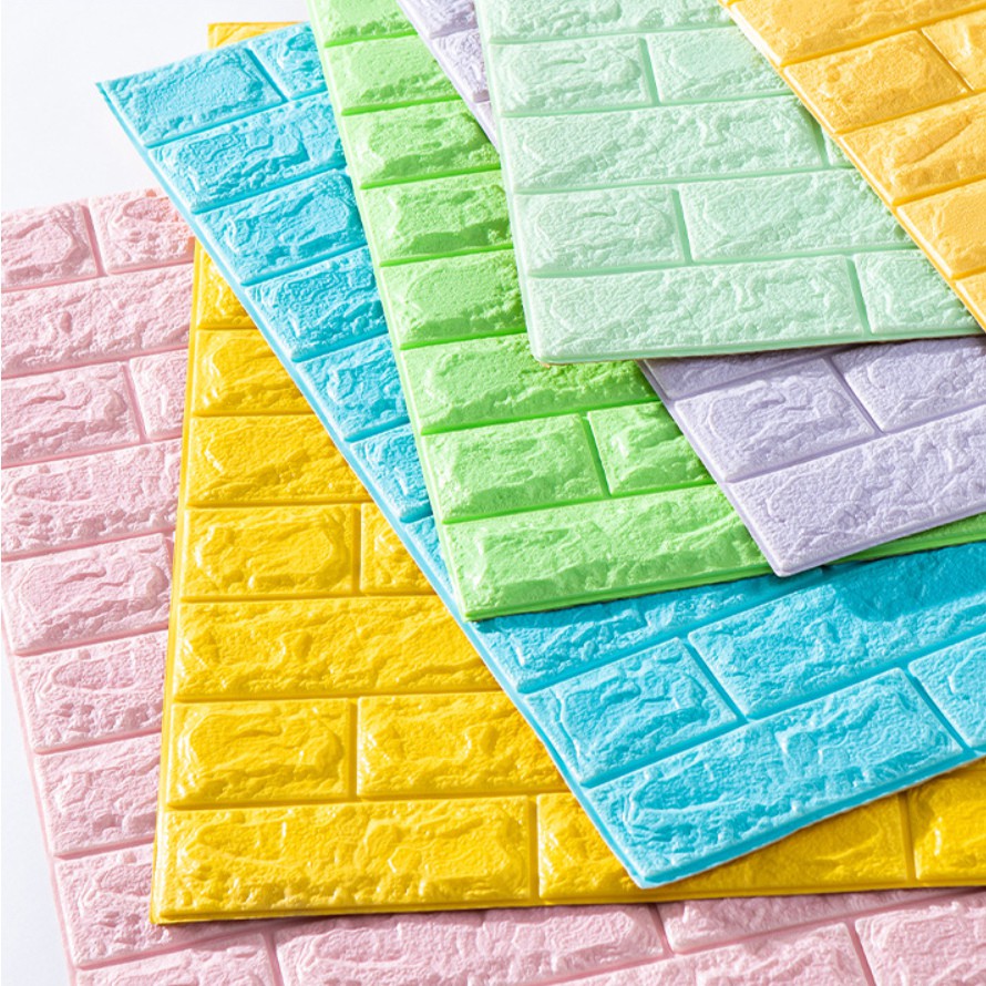 Phong Cách đơn Giản Kết Cấu Gạch Giảm Giá Hình Dán Tường 35 * 15 Cm Trang Trí Tường Cho Phòng Ngủ Keo Dán Tường Trang Trí