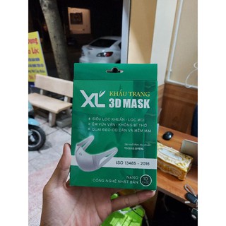 [1 hộp 10 Cái] Khẩu trang chống bụi mịn PM 2.5  3D MASK  Xuân Lai - Hàng Việt Nam Chất Lượng Cao