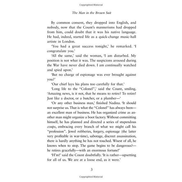 Sách Ngoại Văn - The Man In The Brown Suit