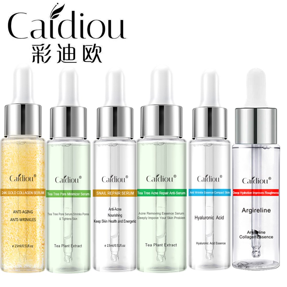 Serum Collagen Peptides / Hyaluronic Acid / Vàng 24K / Cây Trà / Hỗ Trợ Giảm Mụn Se Khít Lỗ Chân Lông