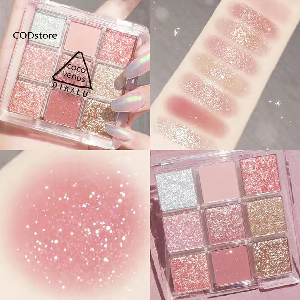 [Hàng mới về] Bảng Phấn Mắt 9 Màu Sắc Hiệu Ứng Lì / Ánh Ngọc Trai Lâu Trôi | BigBuy360 - bigbuy360.vn