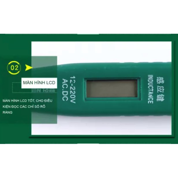 Bút Thử Điện Đa Năng AC/DC ĐO 12V-220V, KHÔNG sử dụng PIN, Có dò mạch Đứt/ Ngắt - Chính hãng TUOSEN