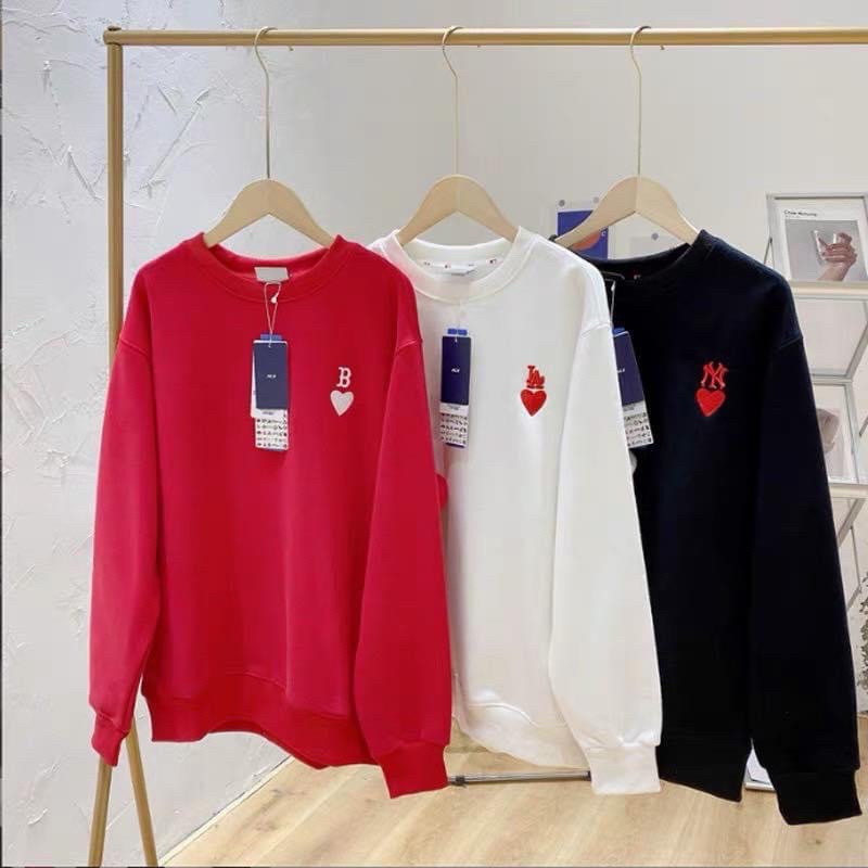 Áo đôi nam nữ Ny, LA món quà valentine ý nghĩa, áo sweater MIb hàng FULL TAG