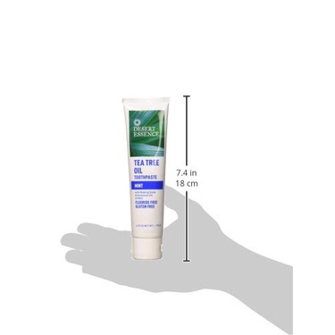 KEM ĐÁNH RĂNG Desert Essence Natural Tea Tree Oil Ultra Care Toothpaste, Mint &amp; Fight Plaque - BẠC HÀ &amp; GIẢM MẢNG BÁM