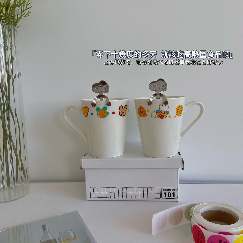 Cốc, dĩa sứ tráng men Miki house và Anpanman