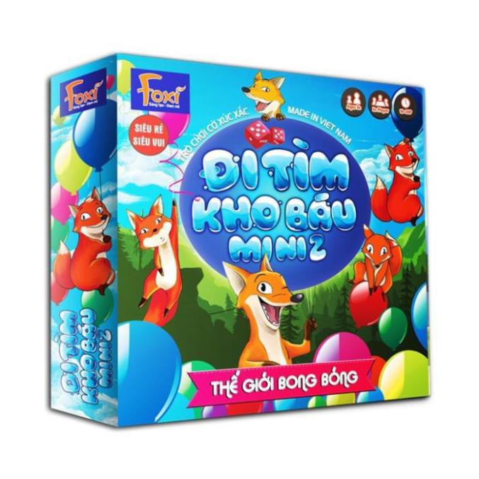 [SALE MÙA DỊCH] Boardgame-Đi tìm kho báu mini Foxi-Đồ chơi trẻ em thông minh sáng tạo-phát triển IQ cao