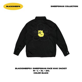 SHEEPSMAN FACE KAKI JACKET - BLACK