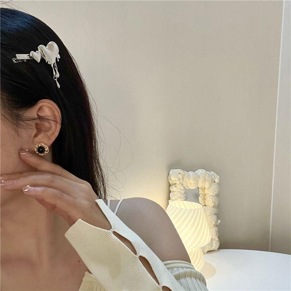 Kẹp Tóc Hình Trái Tim Bằng Hợp Kim Thời Trang VANES1