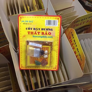 Bộ cốt thất bảo chuẩn, cốt bát hương thật, nạp cốt cho bát nhang chính hãng DI ĐÀ