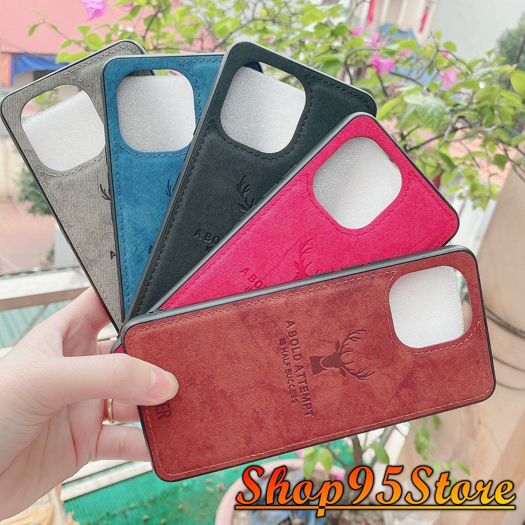 Ốp lưng vải bò Xiaomi Mi 11 họa tiết hươu