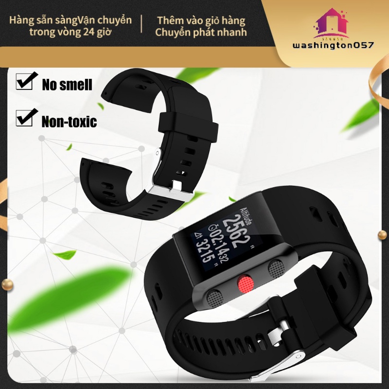 Hàng Hot Vật liệu TPE Vòng đeo tay Dây đeo thay thế Dây đeo phù hợp cho POLAR V800 Smart Hàng giao ngayWashington057