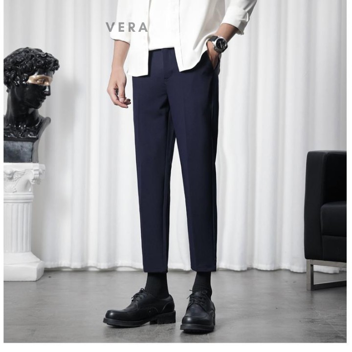 Quần tây học sinh ống suông vừa, thoải mái vận động, chất vải co giãn 4 chiều phù hợp đi học, dạo phố | BigBuy360 - bigbuy360.vn