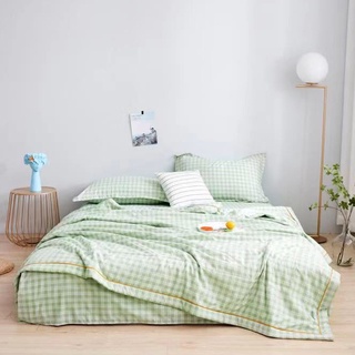 Bộ chăn ga gối cotton đũi kẻ , vỏ chăn ga gối cotton đũi nhập khẩu cao cấp mềm mại nhiều màu sắc đủ kích thước
