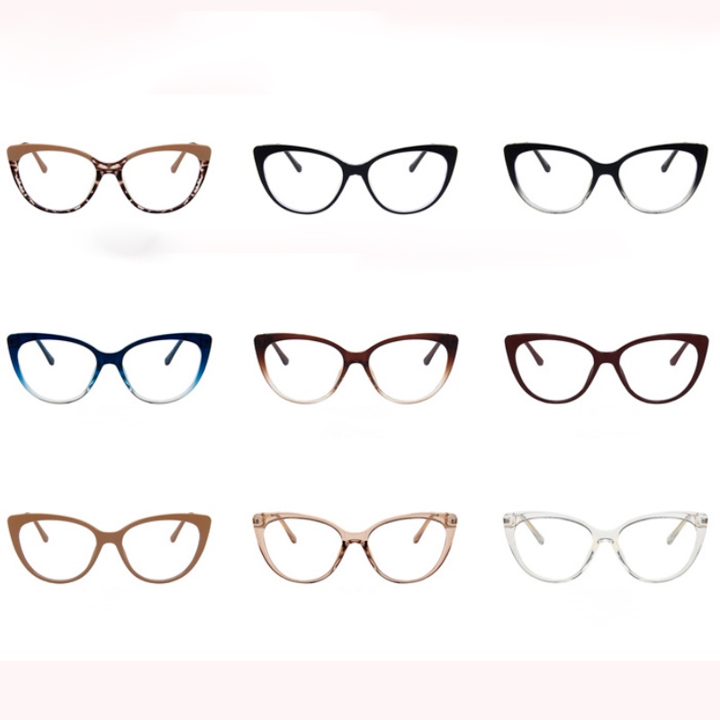 Kính tr90 gọng kim loại chống ánh sáng xanh thời trang cho nữ