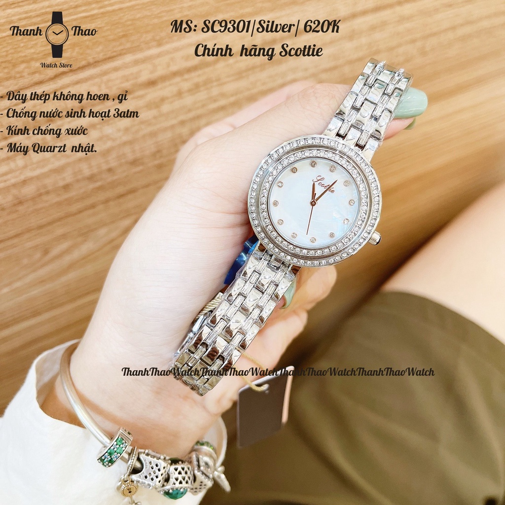 Đồng Hồ Nữ Đẹp THANHTHAO WATCH , Đồng Hồ Nữ Đeo Tay Dây Thép Không Gỉ SC9301 Cao Cấp Chính Hãng