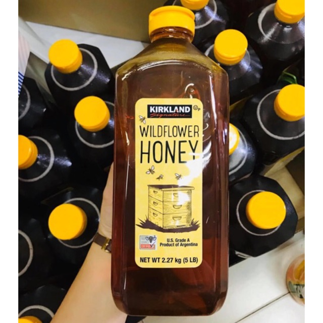 Mẫu mới Mật ong Kirkland Signature™ Clover Honey 2,27kg MỸ