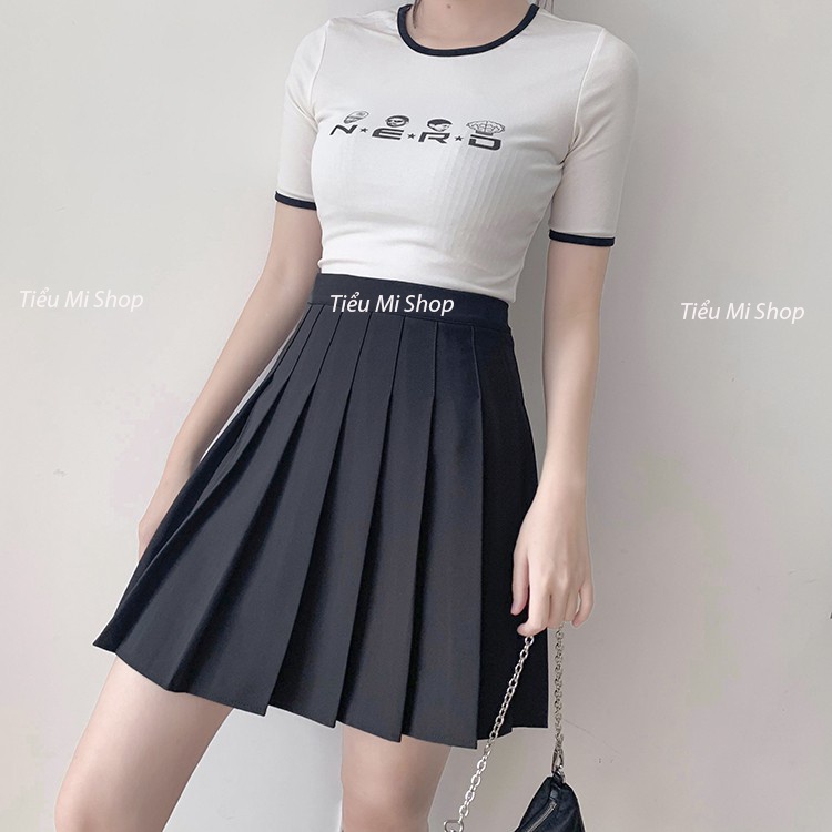 Chân váy xếp ly kiểu tennis, chân váy xếp ly chữ A siêu xinh-Tiểu Mi Shop