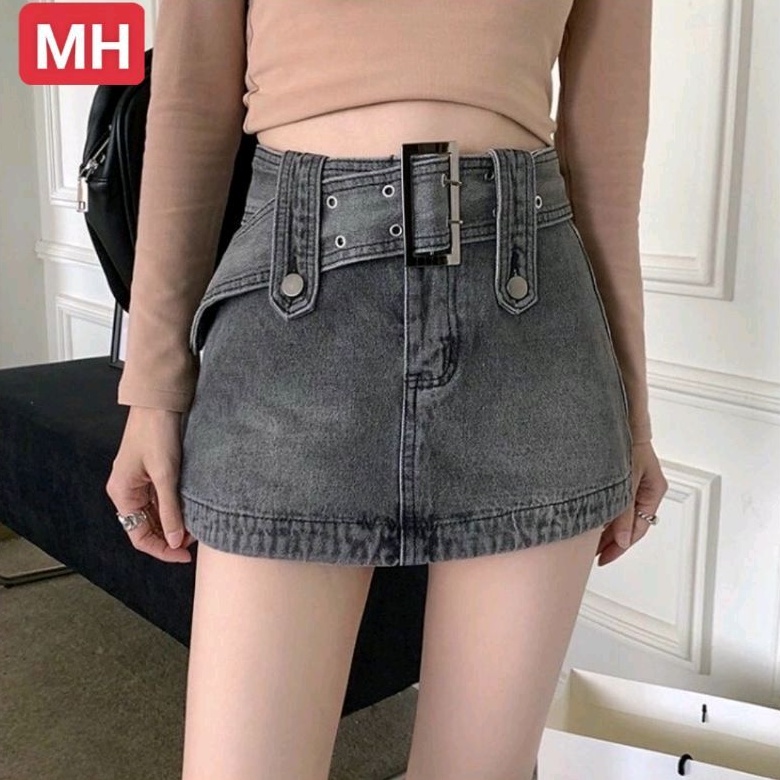 Váy Jeans chữ A kèm thắt lưng Sành Điệu CAO CẤP.