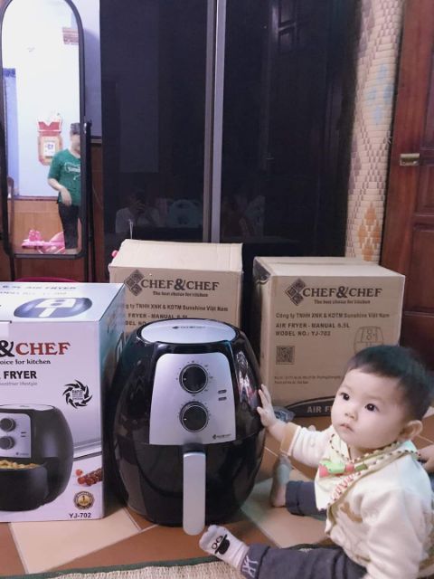 Nồi chiên không dầu Chef&amp;Chef YJ-702 ,6,5L