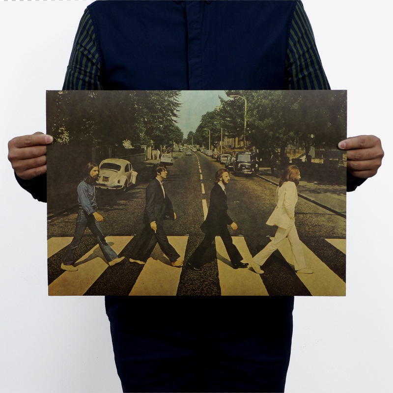 Poster Hình Ban Nhạc The Beatles Kích Thước 51x35.5cm