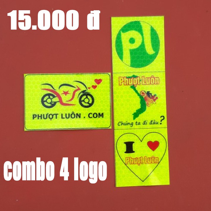 combo 4 logo phượt luôn