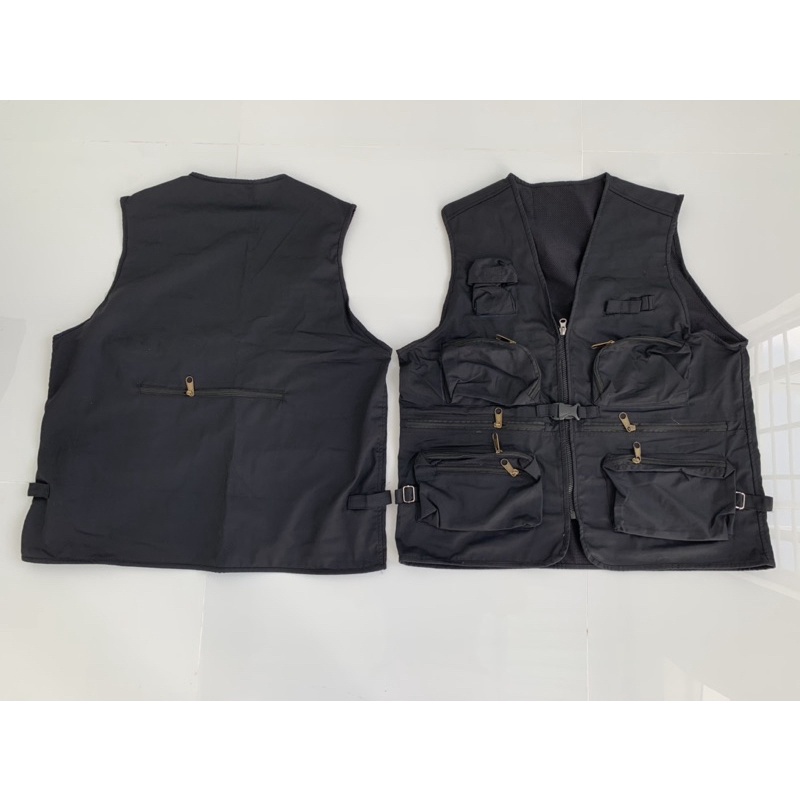 Áo khoác gile đa năng 2 lớp 8 túi hộp đấy kéo