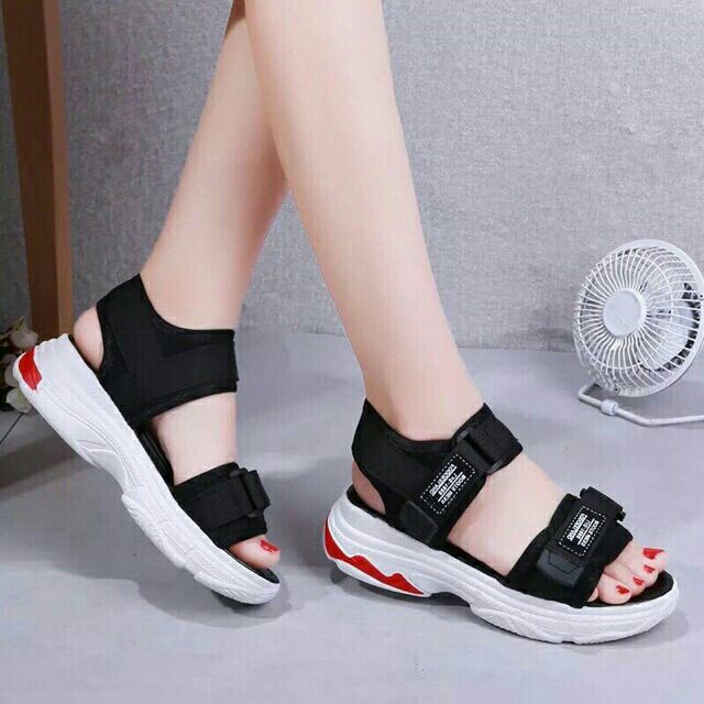 [Ảnh thật] Dép Sandal Nữ Đế Đỏ , Dép Sandal Học Sinh