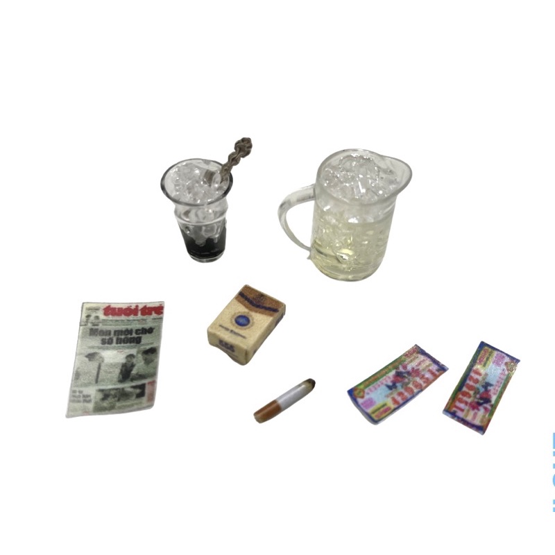 Mô hình set cafe 1/12