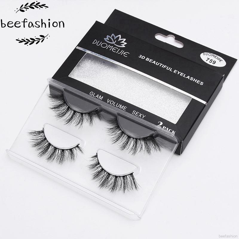 Bộ 2 cặp lông mi giả 3D kiểu dài tự nhiên