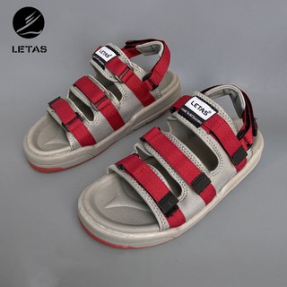 Hot Sandal Nữ Letas D1001 Đỏ Ghi